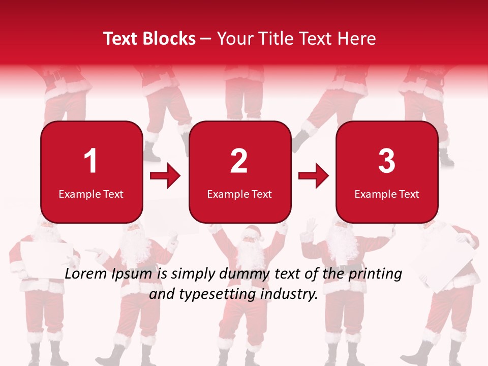 Men Xmas Costume PowerPoint Template