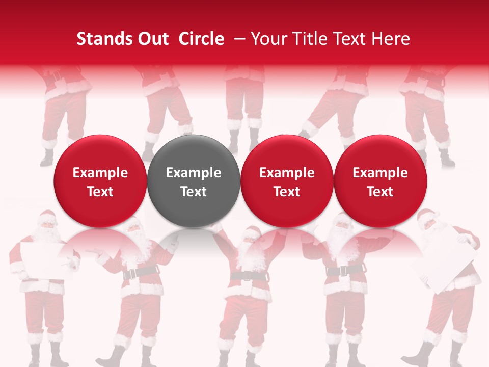 Men Xmas Costume PowerPoint Template