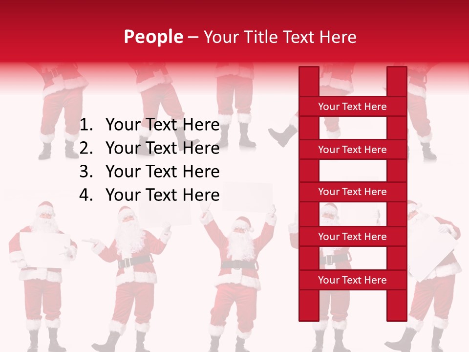Men Xmas Costume PowerPoint Template