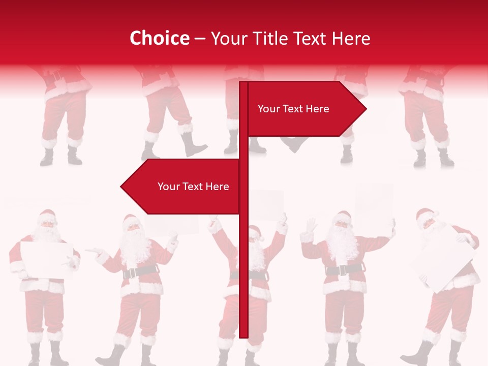 Men Xmas Costume PowerPoint Template