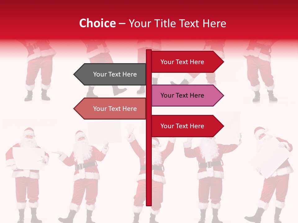Men Xmas Costume PowerPoint Template