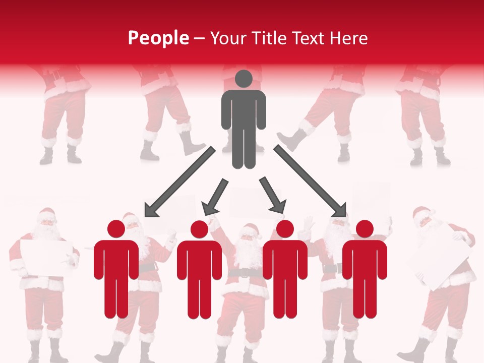 Men Xmas Costume PowerPoint Template