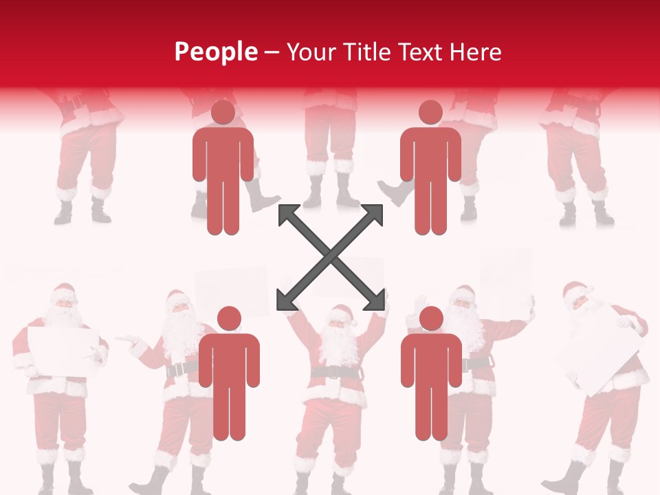 Men Xmas Costume PowerPoint Template