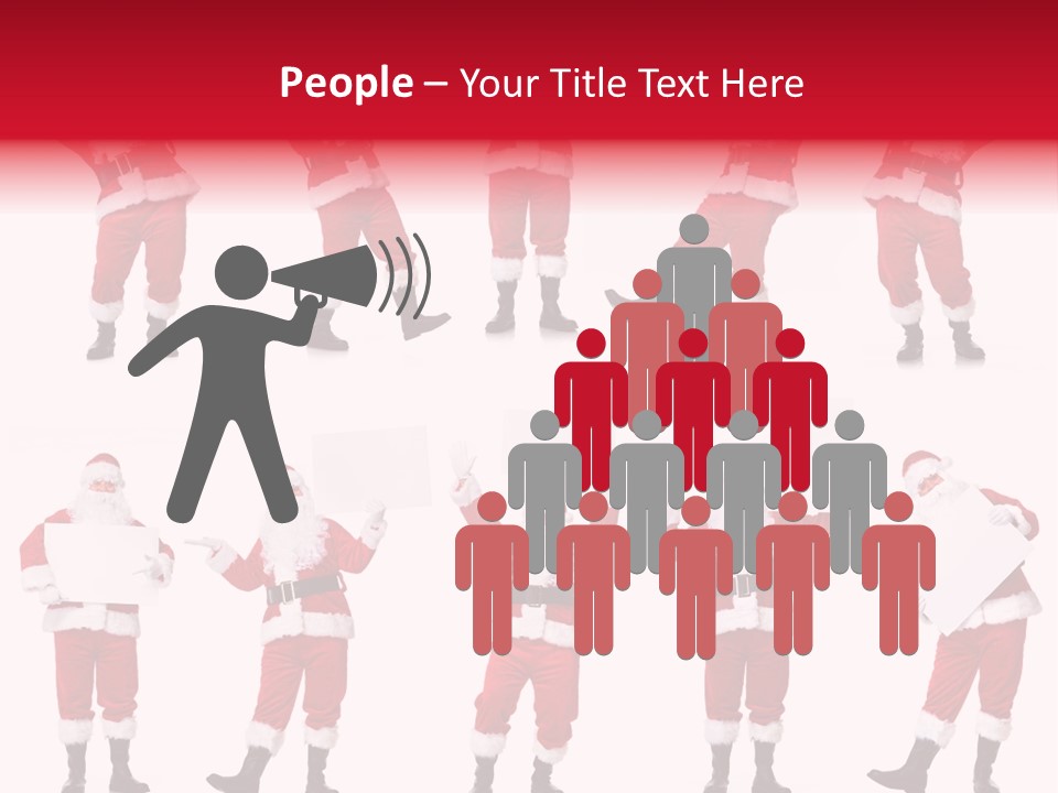 Men Xmas Costume PowerPoint Template