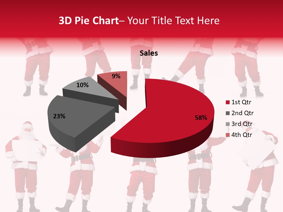 Men Xmas Costume PowerPoint Template