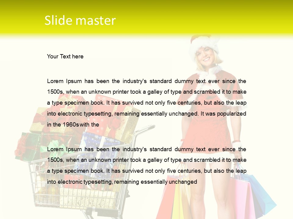 Lady Cap Isolated PowerPoint Template