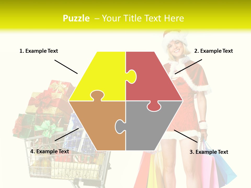 Lady Cap Isolated PowerPoint Template