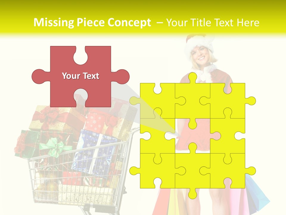 Lady Cap Isolated PowerPoint Template