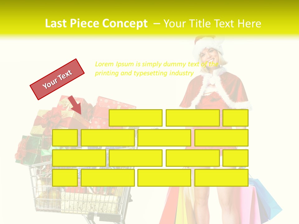 Lady Cap Isolated PowerPoint Template