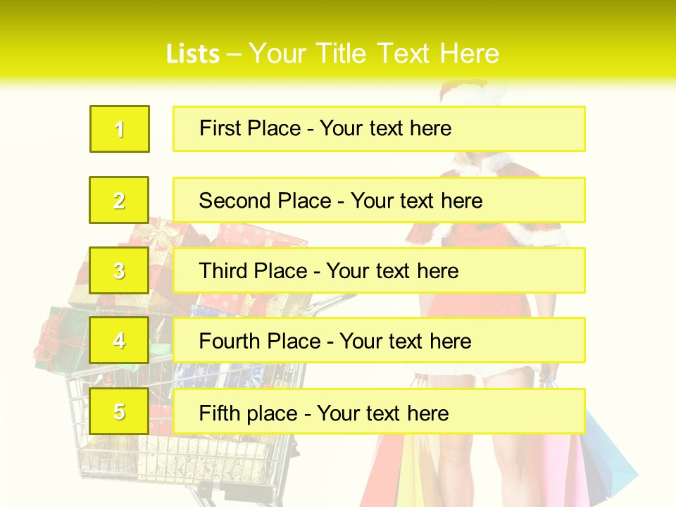 Lady Cap Isolated PowerPoint Template