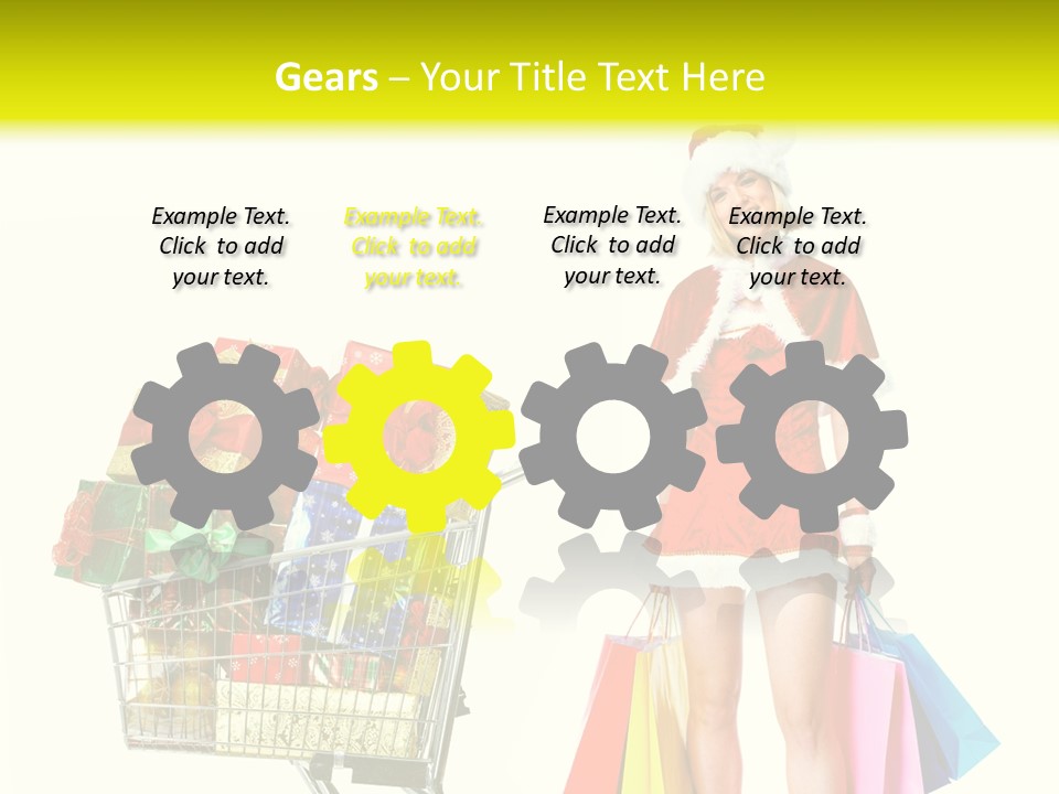 Lady Cap Isolated PowerPoint Template