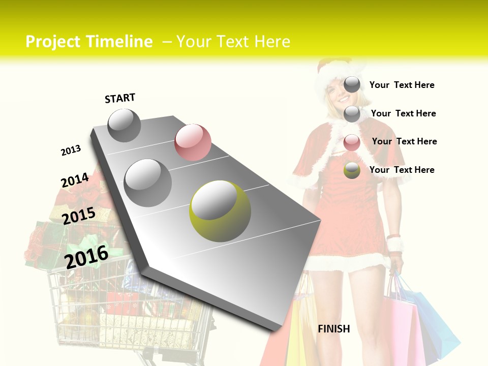 Lady Cap Isolated PowerPoint Template