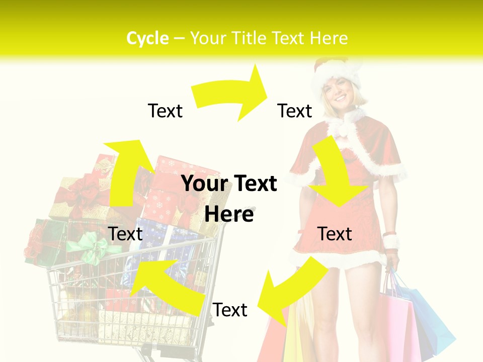 Lady Cap Isolated PowerPoint Template