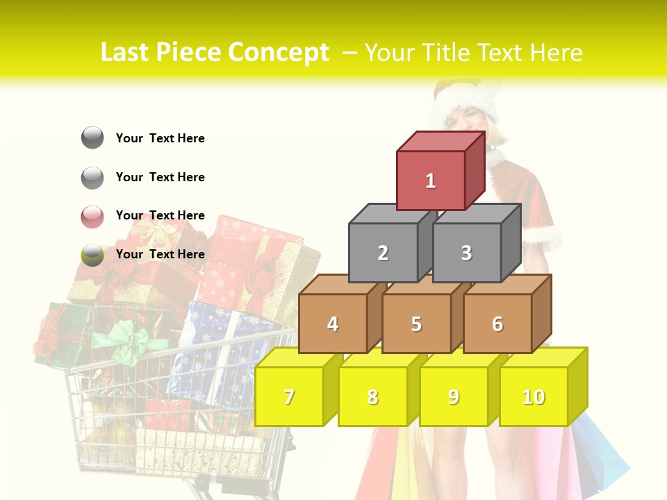 Lady Cap Isolated PowerPoint Template