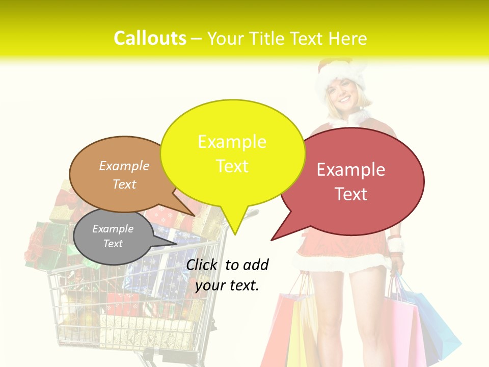 Lady Cap Isolated PowerPoint Template