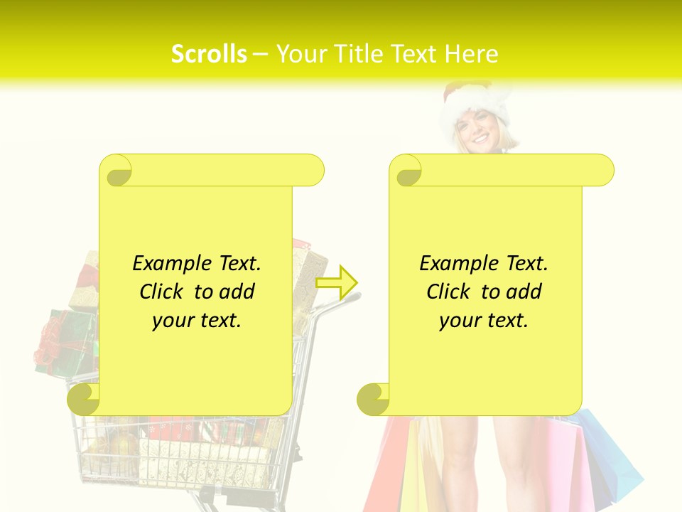 Lady Cap Isolated PowerPoint Template