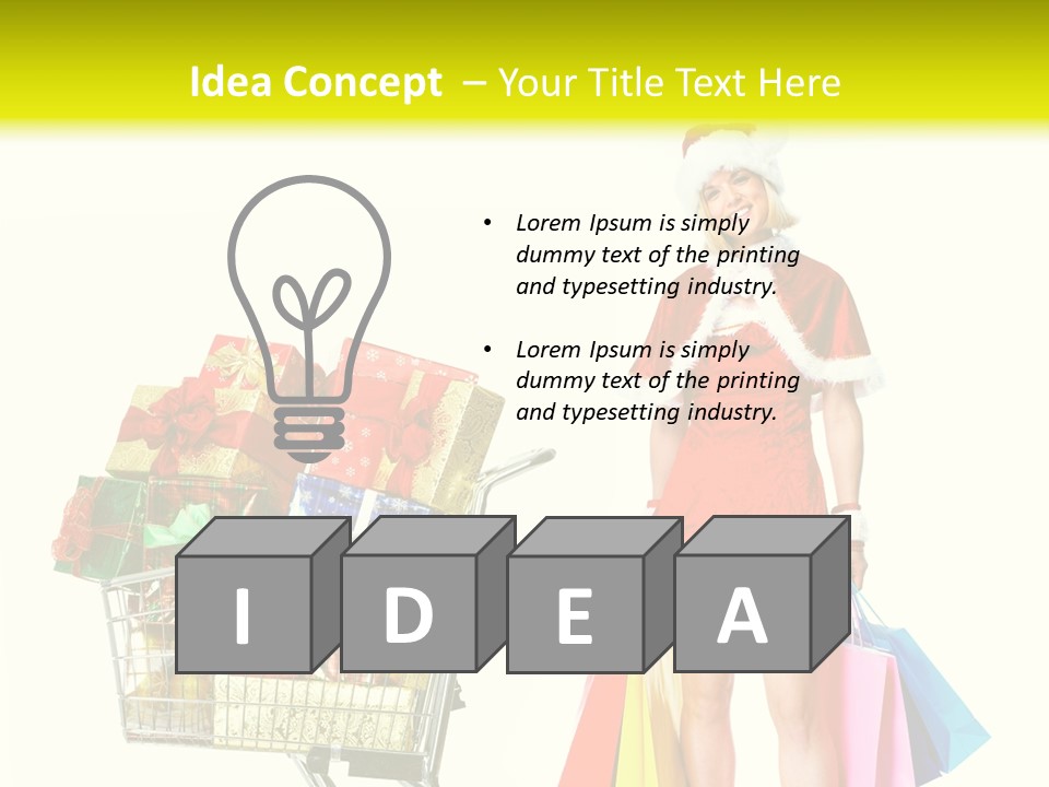 Lady Cap Isolated PowerPoint Template