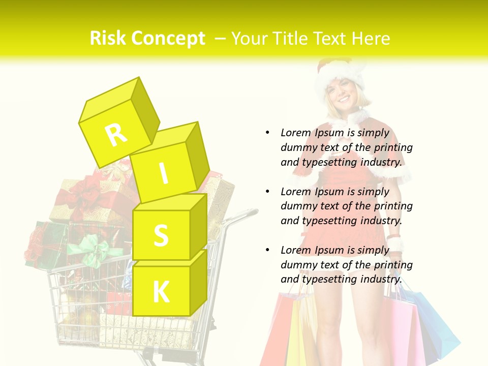 Lady Cap Isolated PowerPoint Template