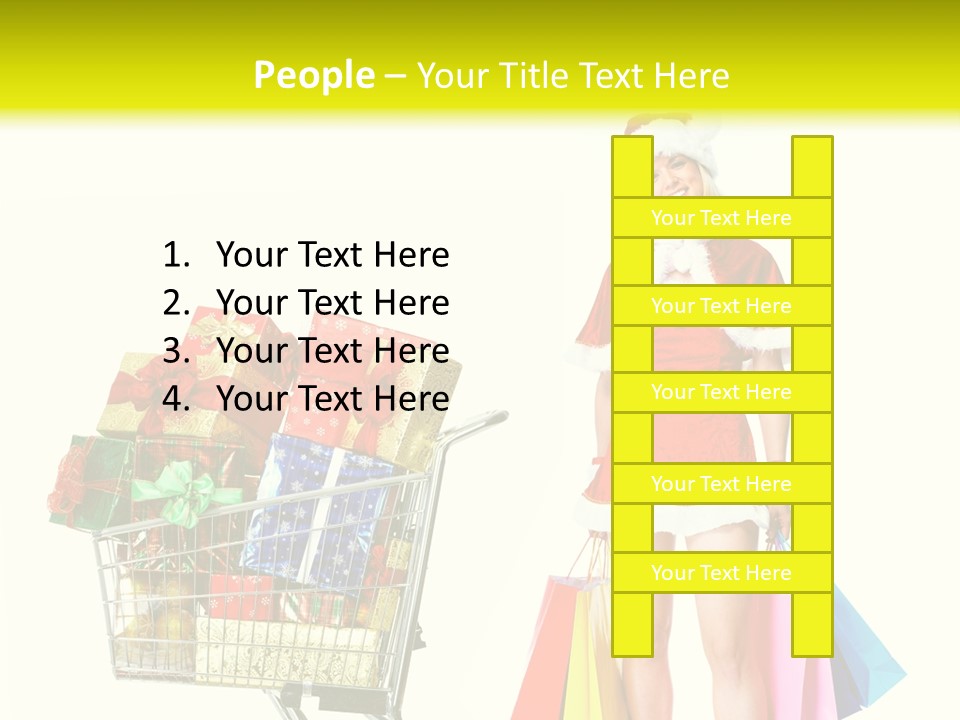 Lady Cap Isolated PowerPoint Template