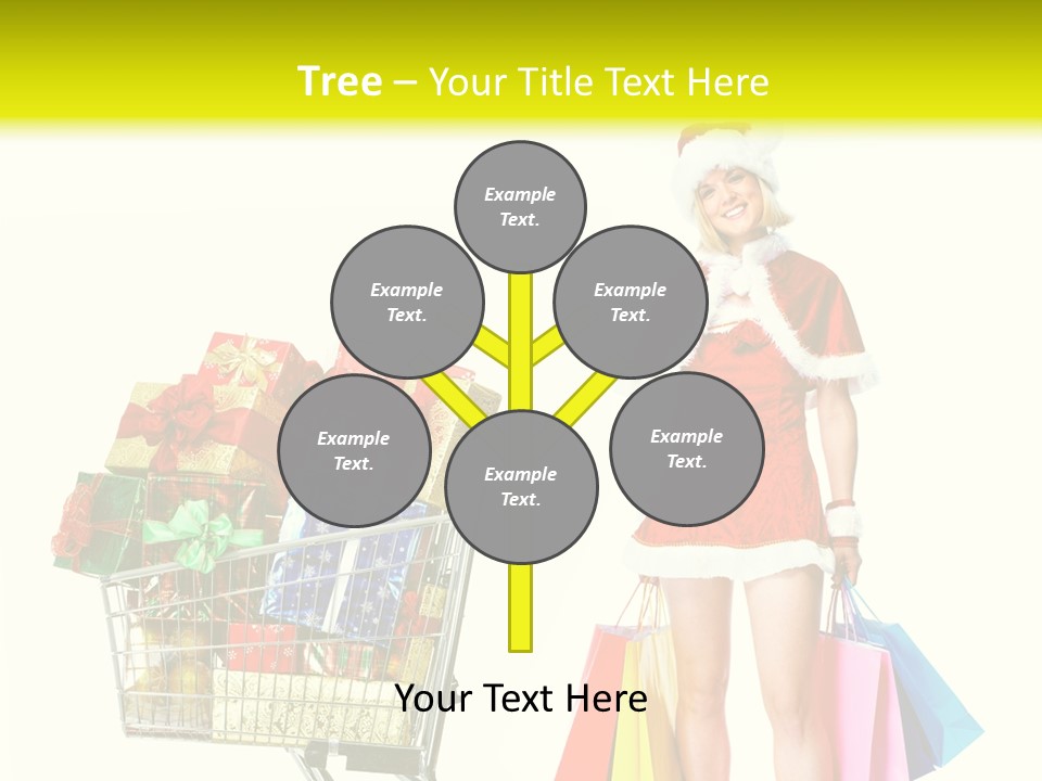 Lady Cap Isolated PowerPoint Template