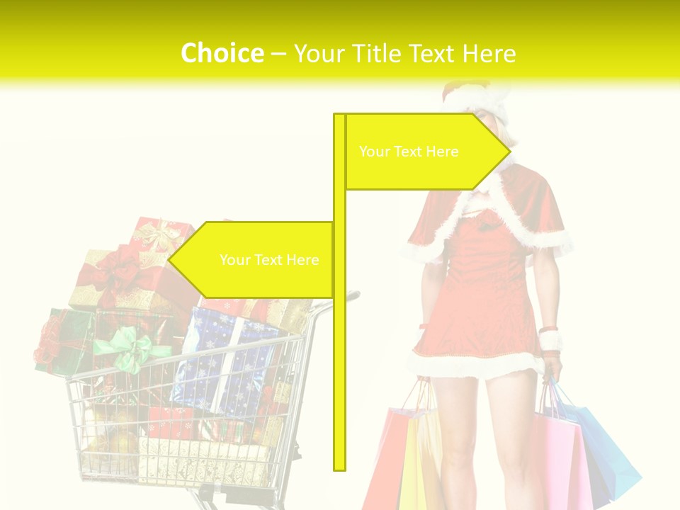 Lady Cap Isolated PowerPoint Template