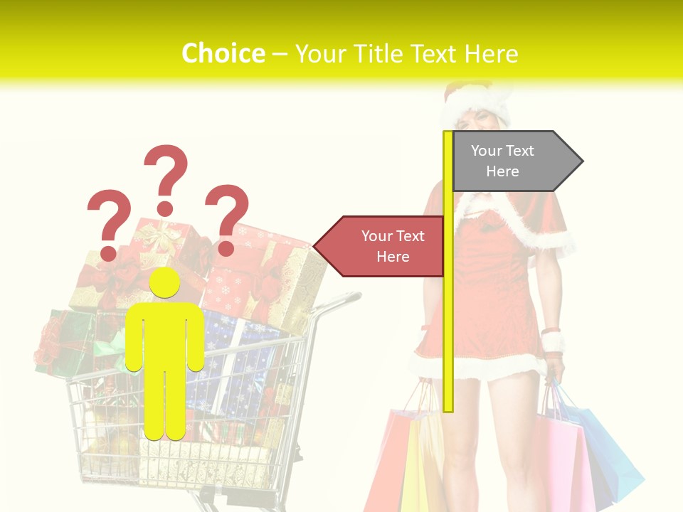 Lady Cap Isolated PowerPoint Template