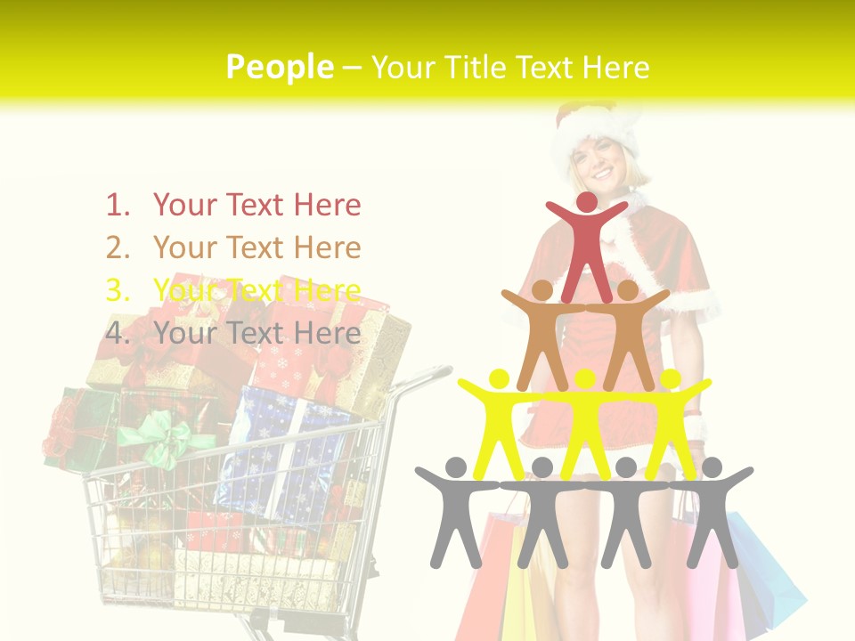 Lady Cap Isolated PowerPoint Template