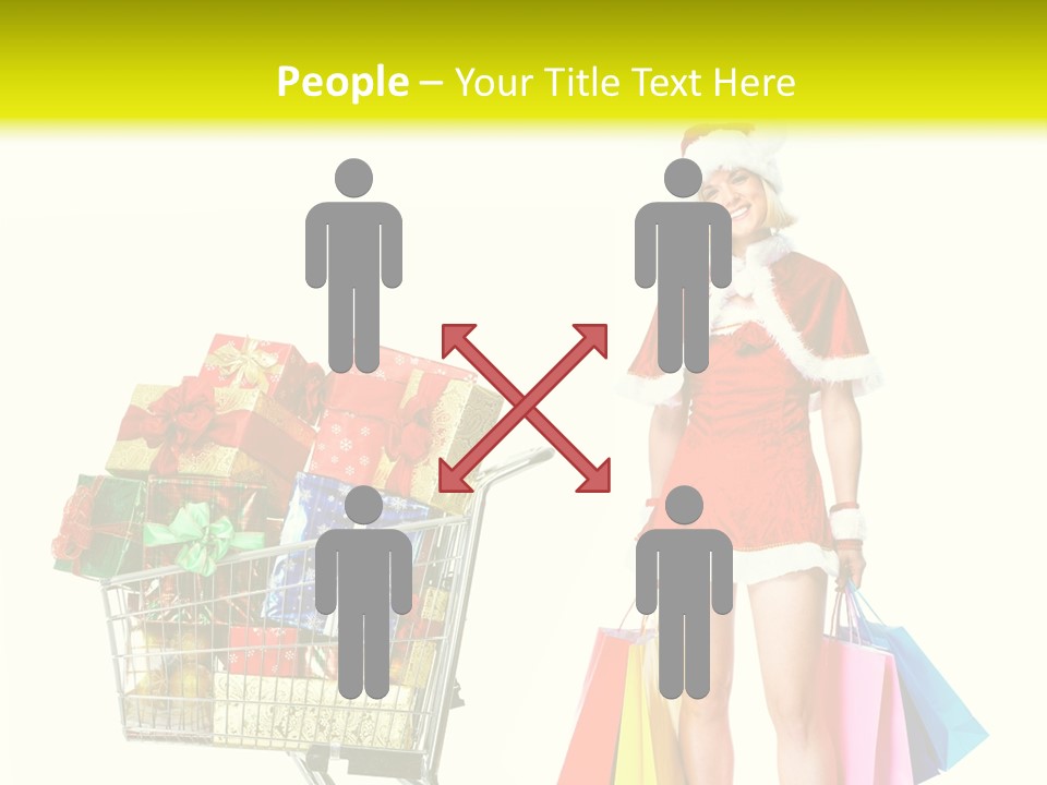 Lady Cap Isolated PowerPoint Template