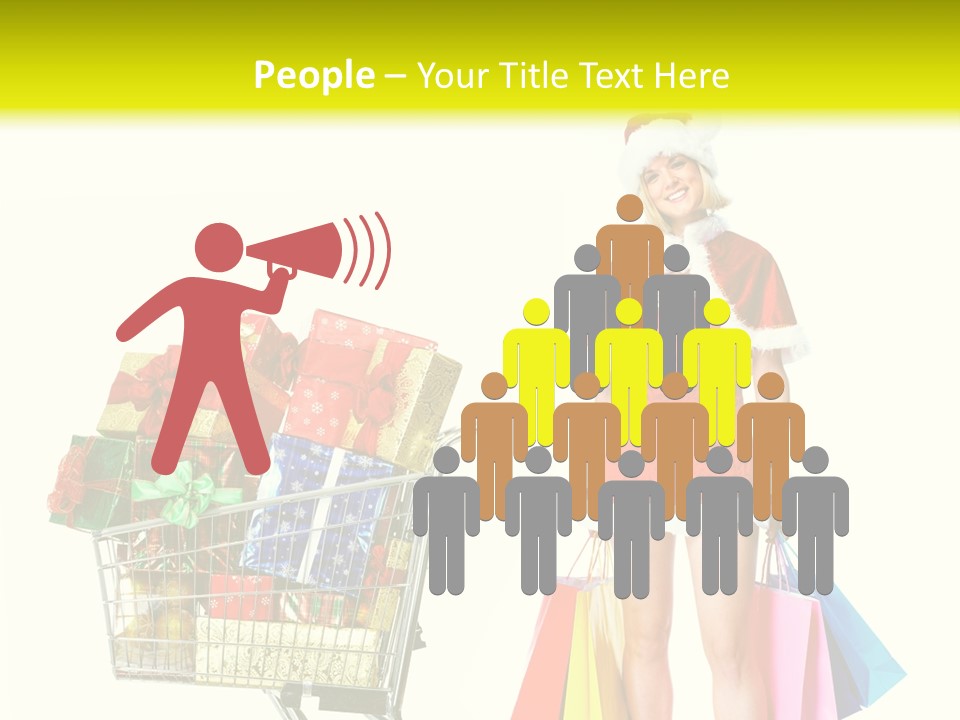 Lady Cap Isolated PowerPoint Template