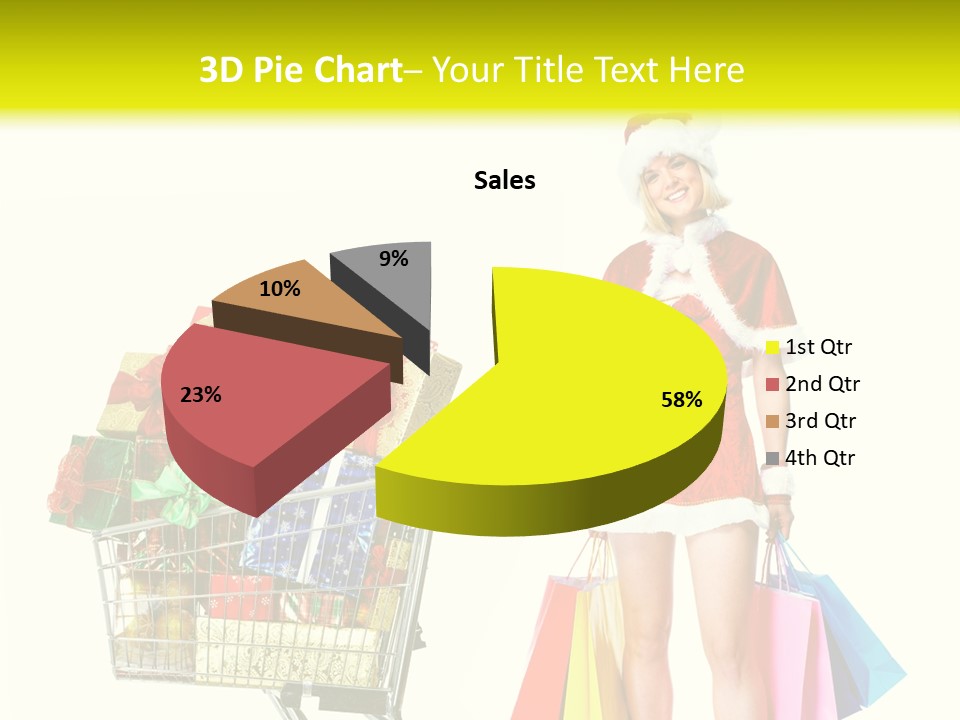 Lady Cap Isolated PowerPoint Template