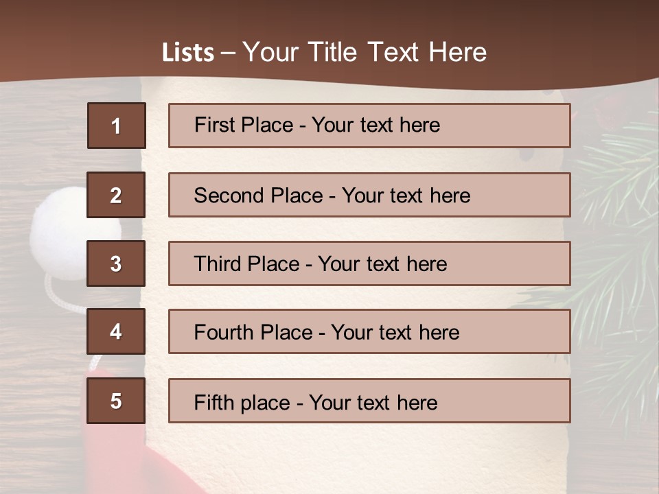 Berry Paper Celebration PowerPoint Template