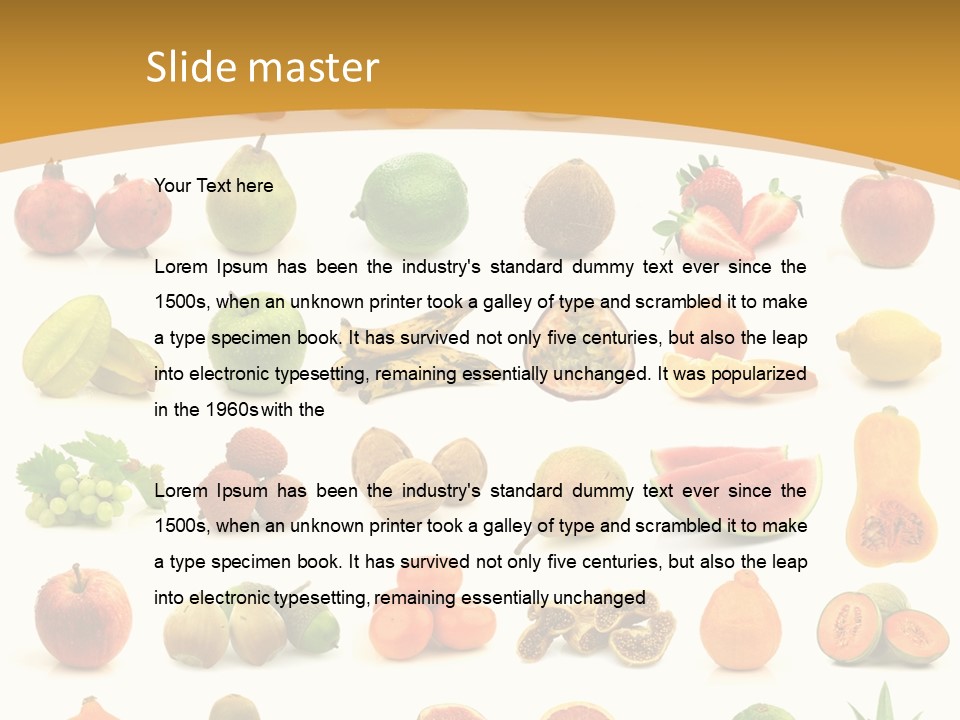 Collection Tangelo Fruit Grapes PowerPoint Template