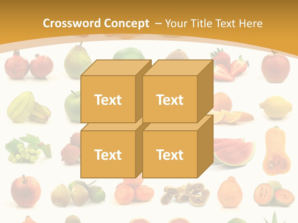 Collection Tangelo Fruit Grapes PowerPoint Template
