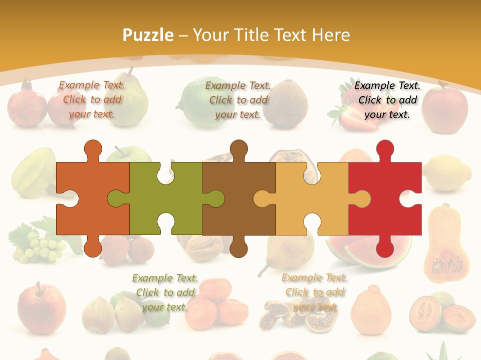 Collection Tangelo Fruit Grapes PowerPoint Template