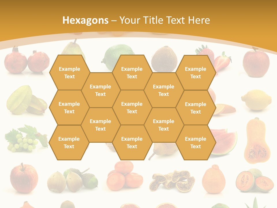 Collection Tangelo Fruit Grapes PowerPoint Template