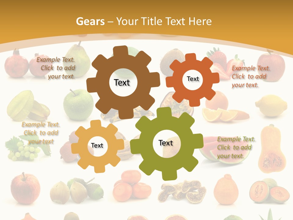 Collection Tangelo Fruit Grapes PowerPoint Template