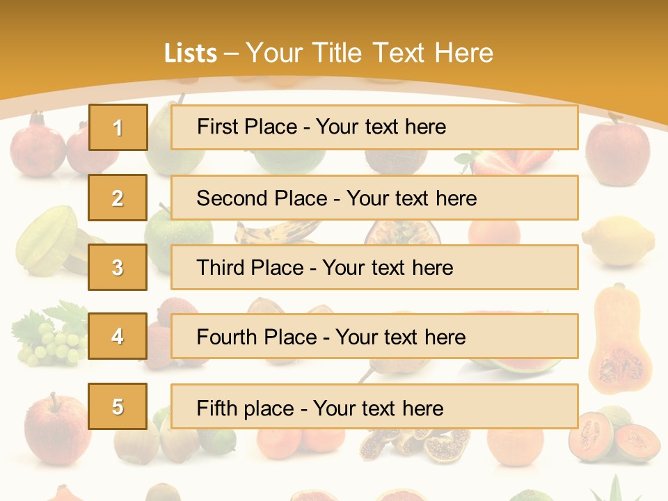 Collection Tangelo Fruit Grapes PowerPoint Template