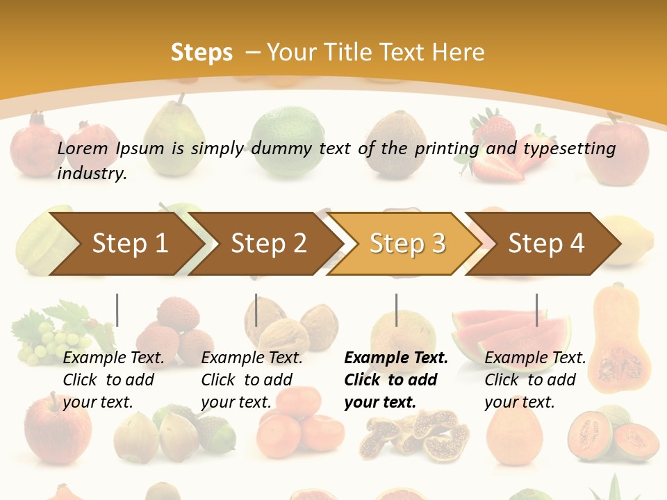 Collection Tangelo Fruit Grapes PowerPoint Template
