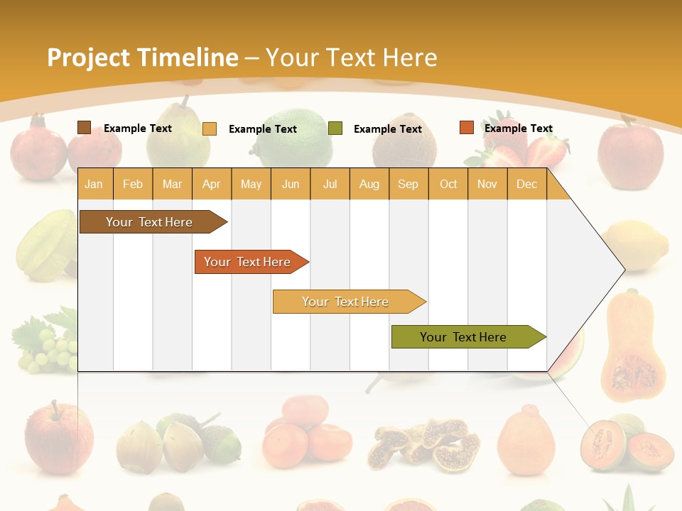 Collection Tangelo Fruit Grapes PowerPoint Template