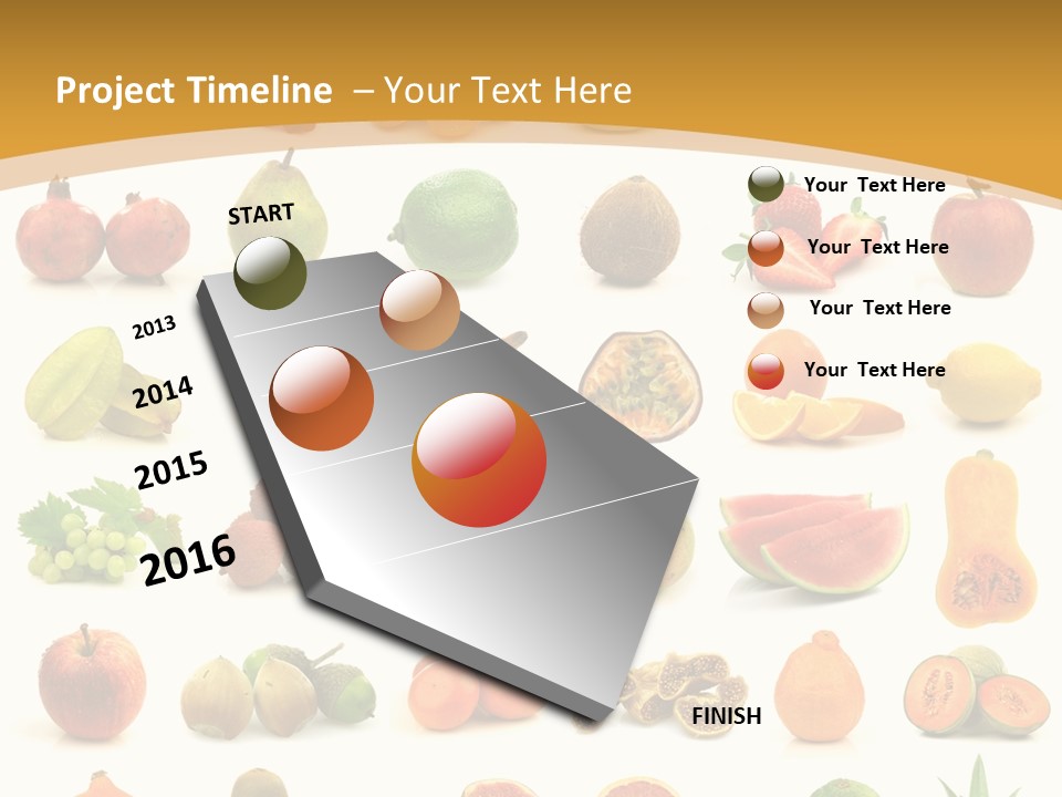Collection Tangelo Fruit Grapes PowerPoint Template