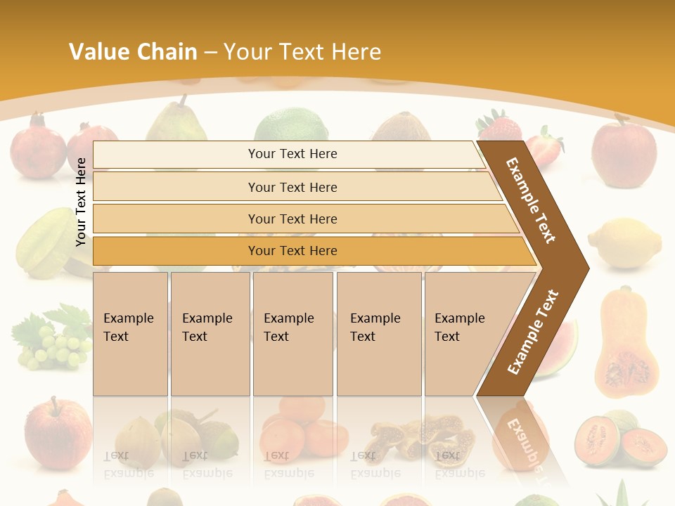 Collection Tangelo Fruit Grapes PowerPoint Template