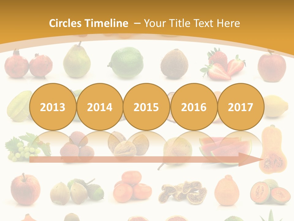 Collection Tangelo Fruit Grapes PowerPoint Template