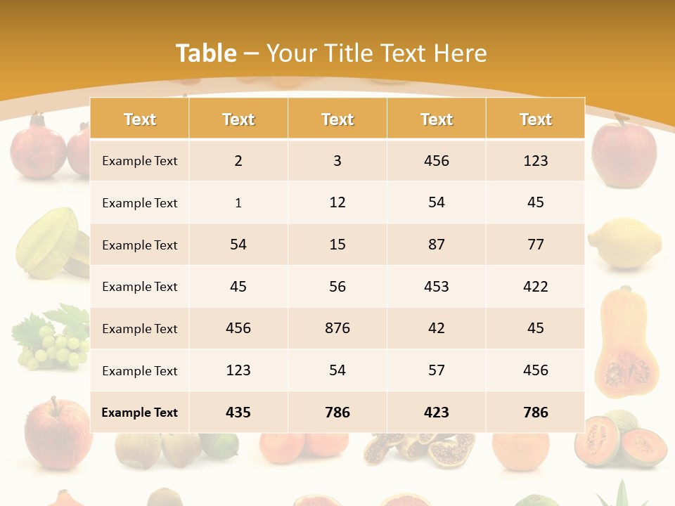 Collection Tangelo Fruit Grapes PowerPoint Template