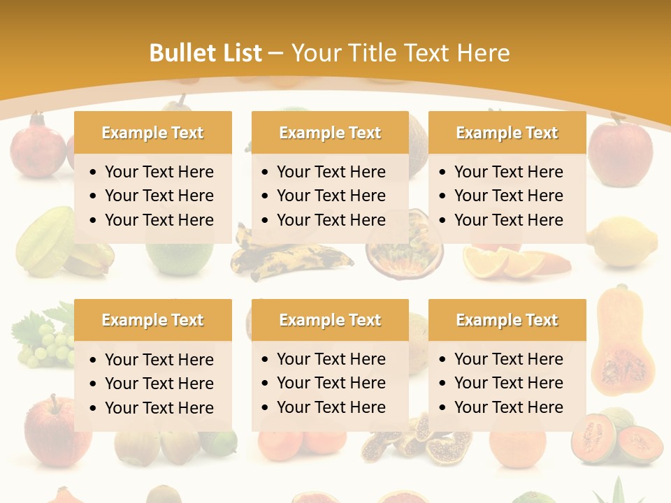 Collection Tangelo Fruit Grapes PowerPoint Template