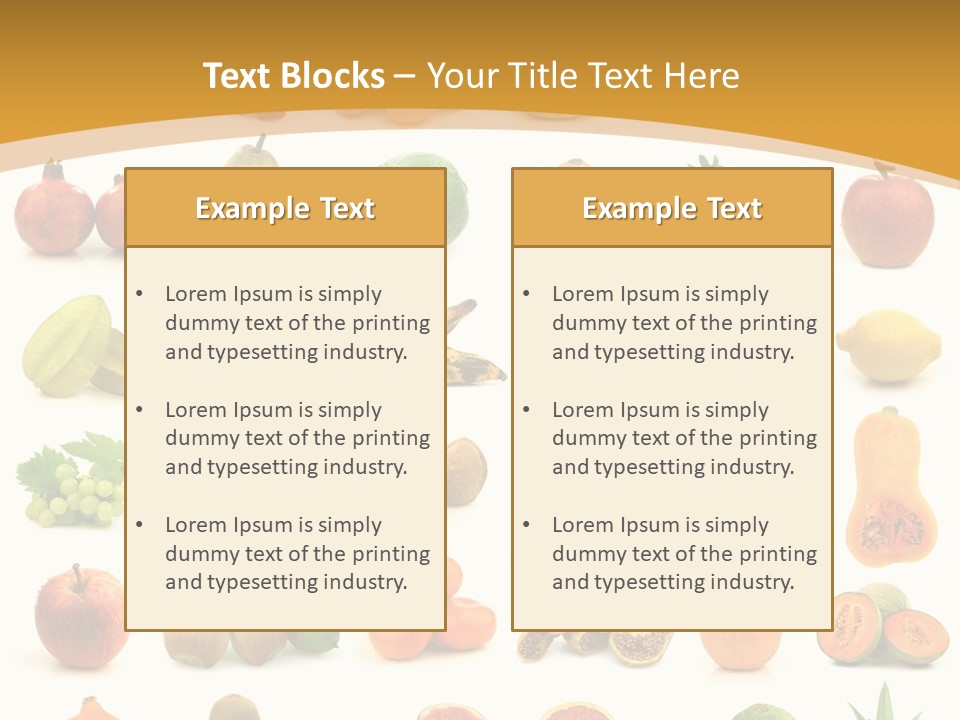 Collection Tangelo Fruit Grapes PowerPoint Template