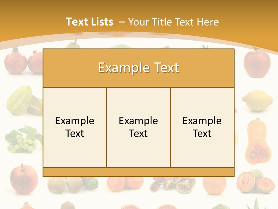 Collection Tangelo Fruit Grapes PowerPoint Template