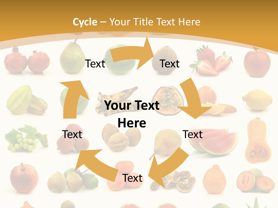 Collection Tangelo Fruit Grapes PowerPoint Template