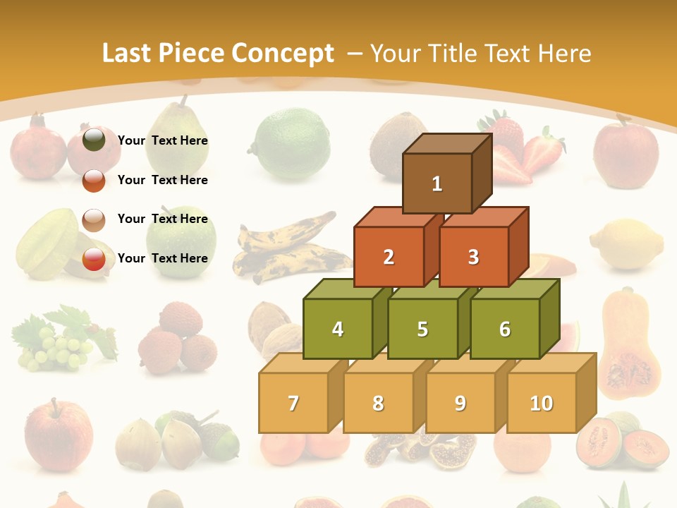 Collection Tangelo Fruit Grapes PowerPoint Template