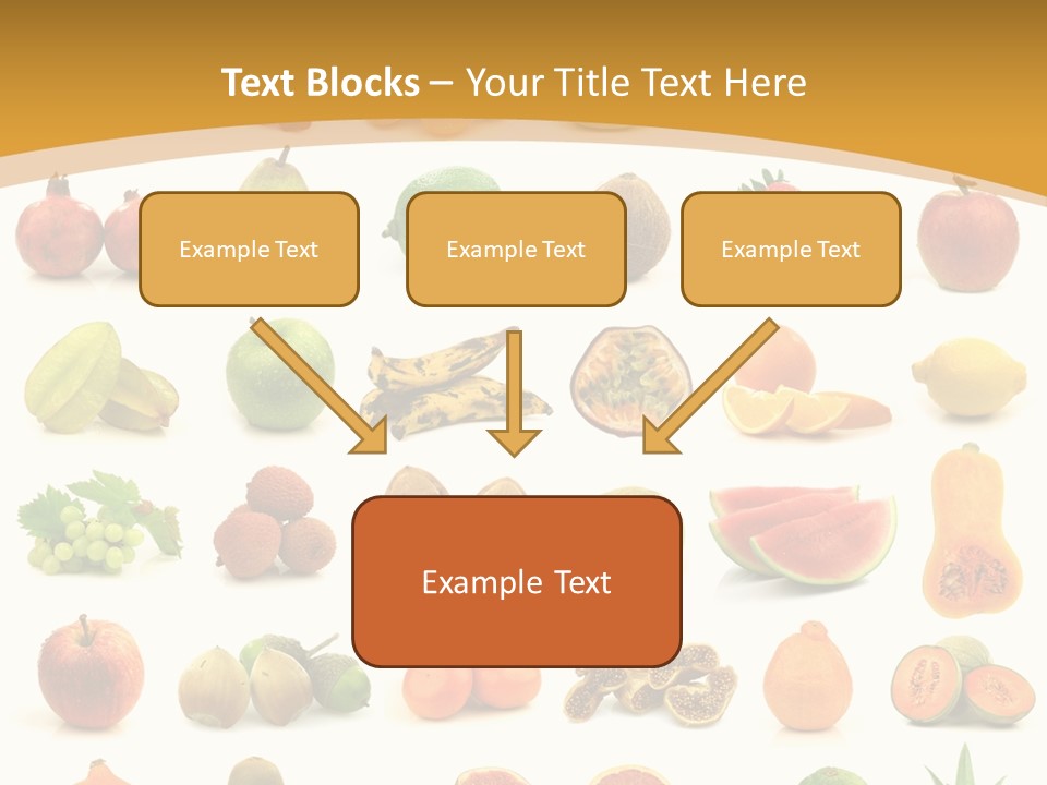 Collection Tangelo Fruit Grapes PowerPoint Template