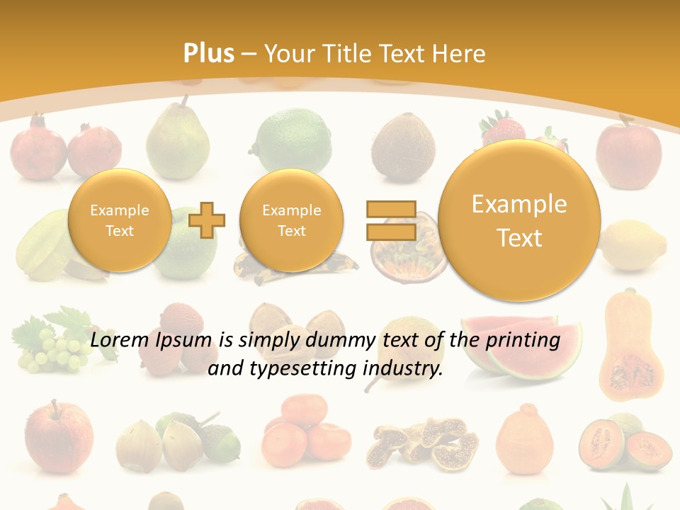 Collection Tangelo Fruit Grapes PowerPoint Template